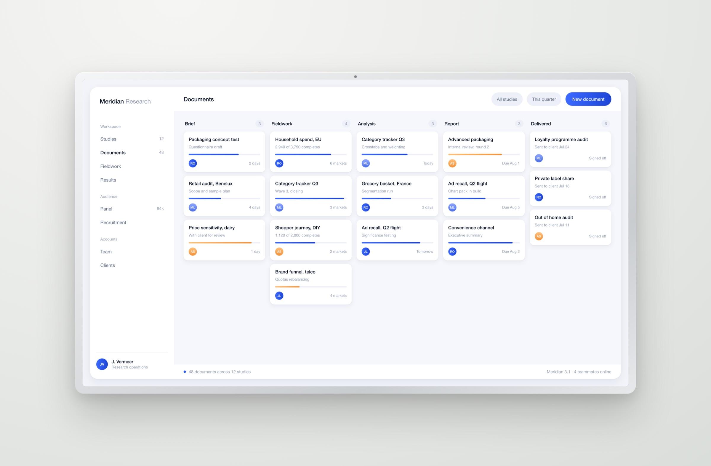 The document pipeline board